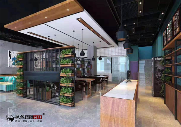 银川装修网雅食餐厅设计|提升了店内整洁感和高品质
