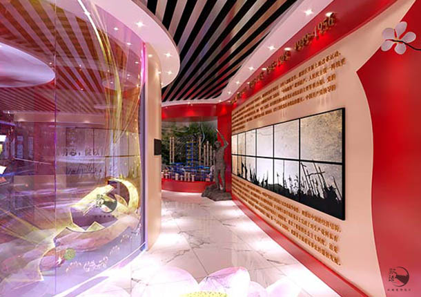 银川装修网党风展厅设计|鲜明特色和美感的设计效果