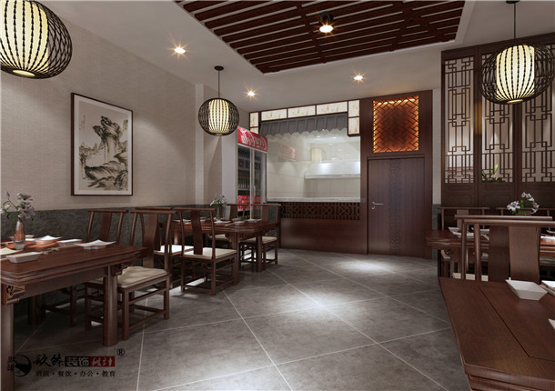 银川装修网丰府餐厅设计|整体风格的掌握上继承我们中式文化的审美观