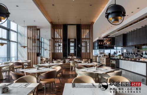 银川装修网凯曼餐厅设计方案鉴赏|用简洁精致，表达空间的高级感